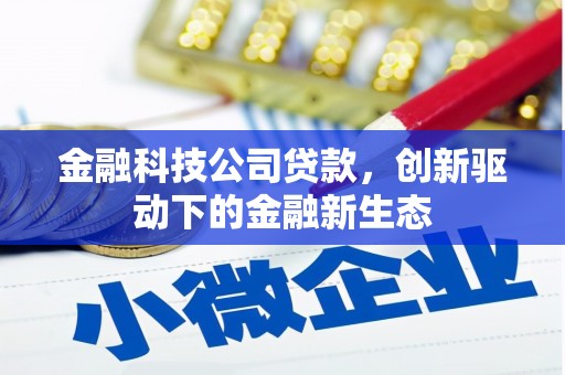 吉县金融科技公司贷款，创新驱动下的金融新生态