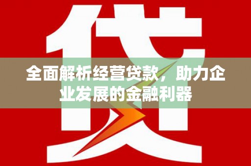 吉县全面解析经营贷款，助力企业发展的金融利器