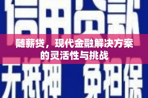 吉县随薪贷，现代金融解决方案的灵活性与挑战