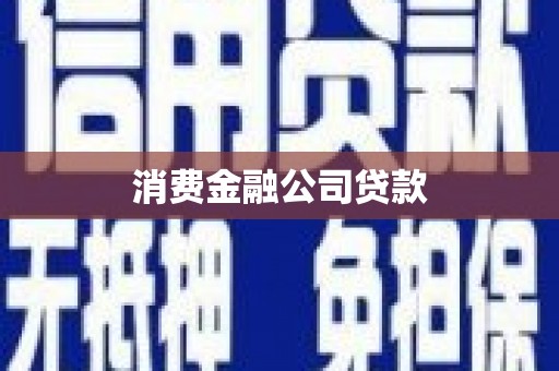 吉县消费金融公司贷款