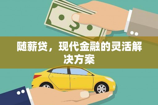 吉县随薪贷，现代金融的灵活解决方案