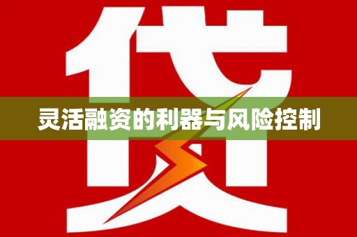 吉县灵活融资的利器与风险控制