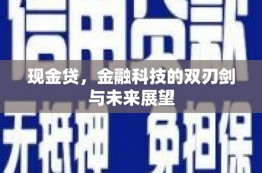 吉县现金贷，金融科技的双刃剑与未来展望