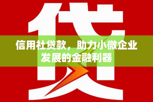 吉县信用社贷款，助力小微企业发展的金融利器