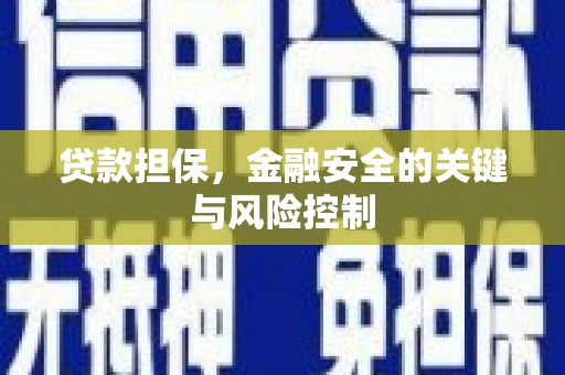 吉县贷款担保，金融安全的关键与风险控制