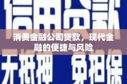 吉县消费金融公司贷款，现代金融的便捷与风险