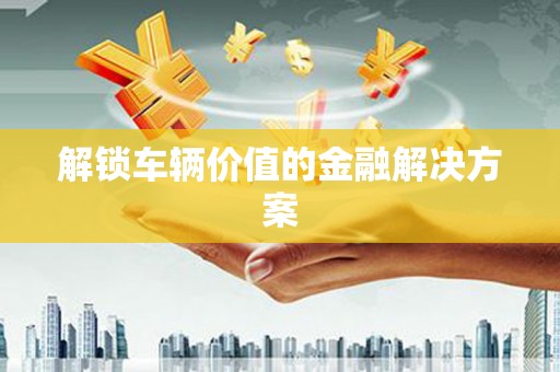 吉县解锁车辆价值的金融解决方案